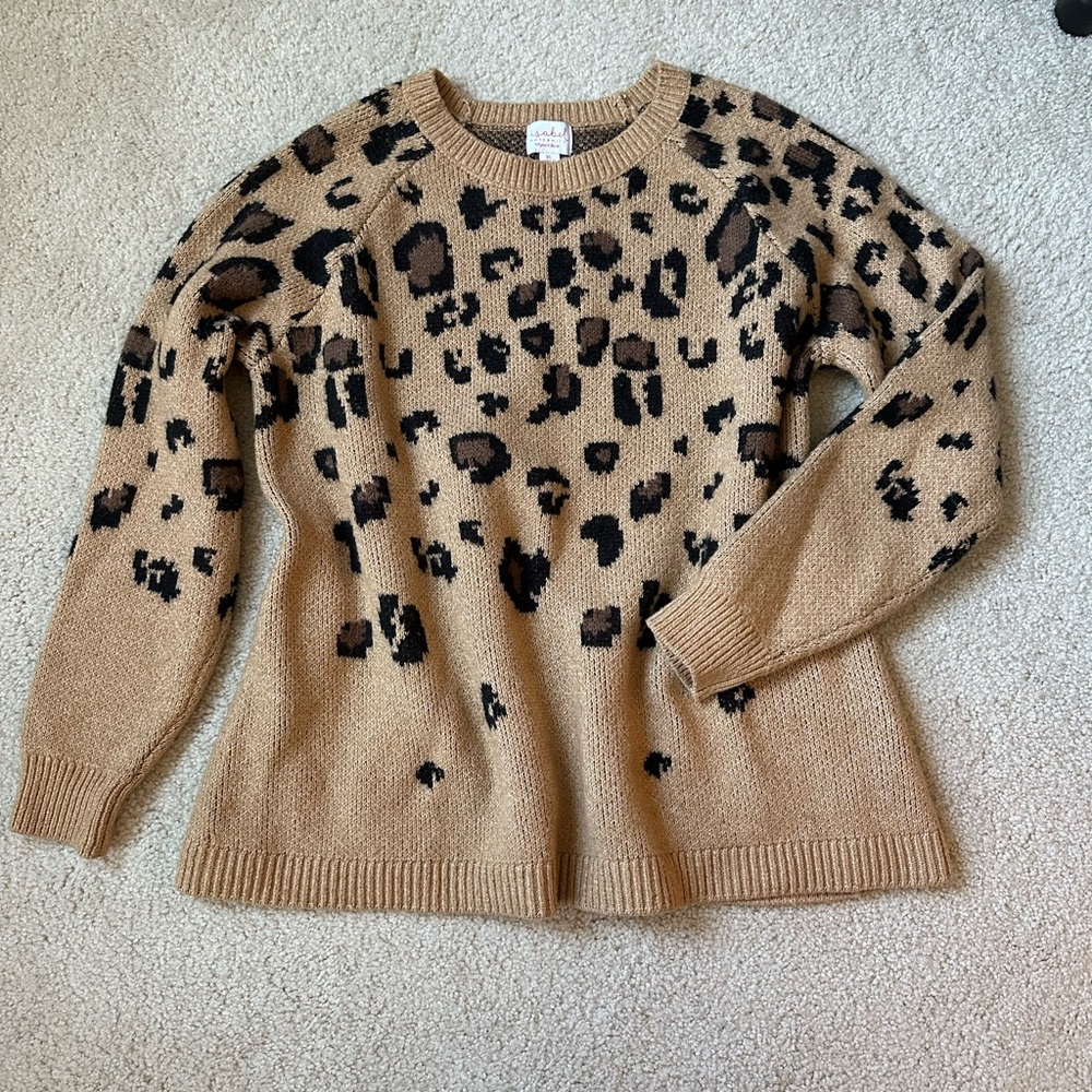 Ingrid and Isabel Leopard Print Sweater